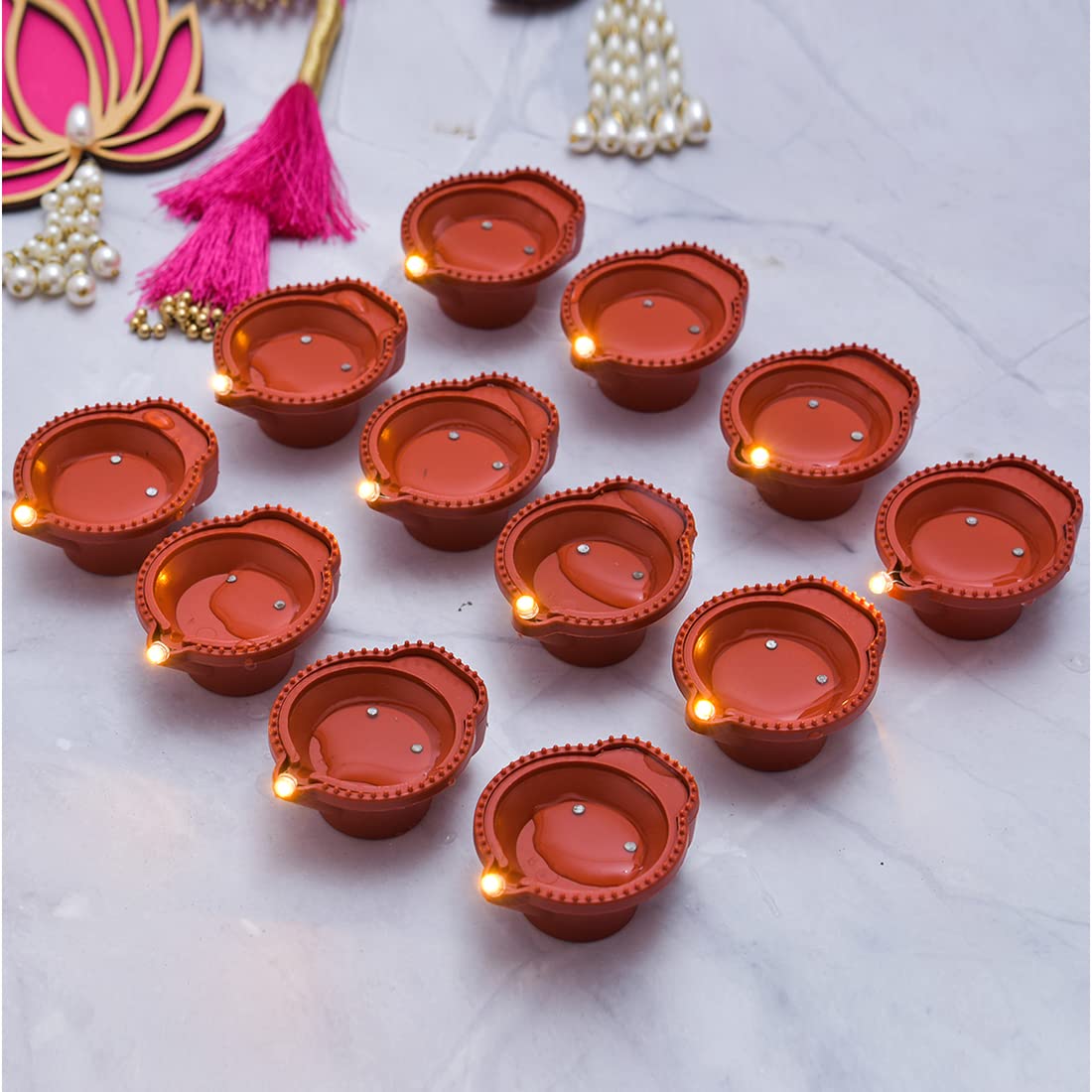 ✨ LED Light Water Sensor Diyas™  (Pack of 18)