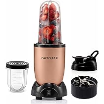 NutriPro Juicer Mixer Grinder - Smoothie Maker - 500 Watts (2 Jars & 1 Blade, Silver) - 2 Year Warranty
