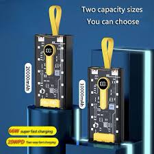 CrystalCharge™ 10000mAh Transparent Power Bank – Ultra Fast Charging ⚡