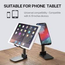 Radiant 360° Rotable Universal Mobile Holder Stand with Metal Body Phone Mount | Tabletop Holder for Phones and Tablets